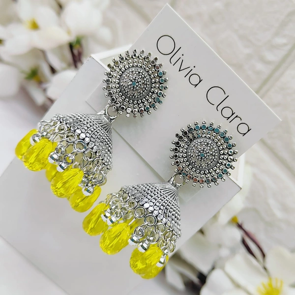 Sisterhood Stone Jhumkas 12