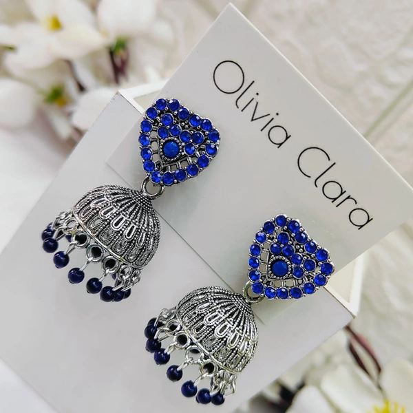 Sisterhood Stone Jhumkas 3