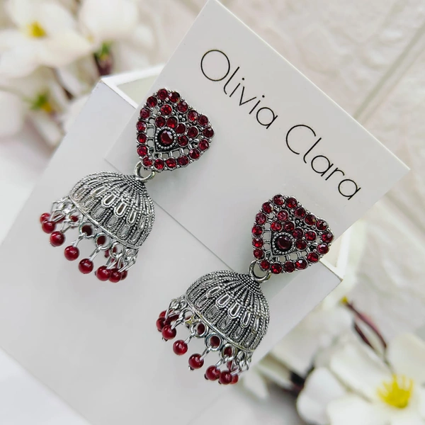 Sisterhood Stone Jhumkas 16