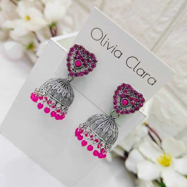 Sisterhood Stone Jhumkas 9