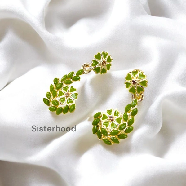 Sisterhood Party wear Earring8 - Japanese Laurel