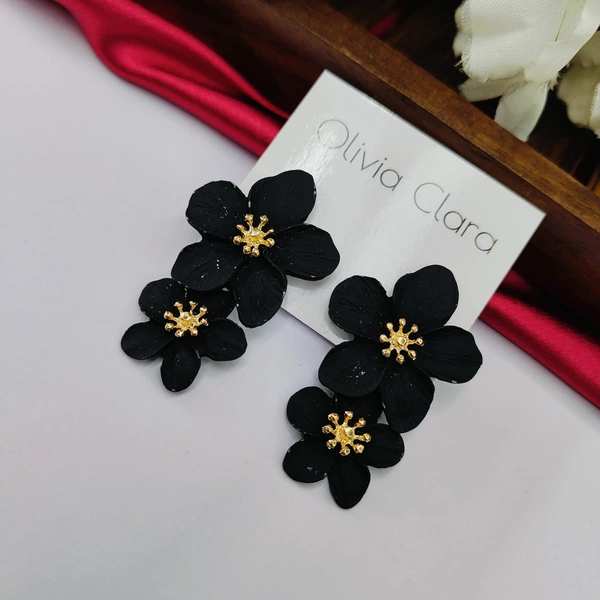 Sisterhood Double Flower Statement Earring6
