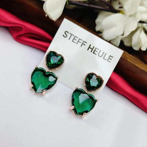 Sisterhood Heart Glass Earring 4