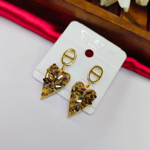 Sisterhood Heart Sugar beads Earring1