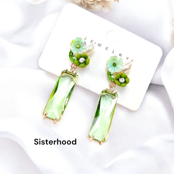 Sisterhood Floral Glass Earring 5