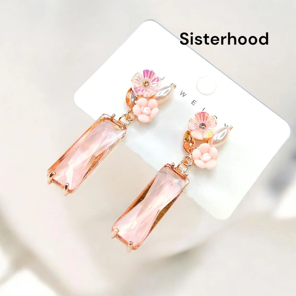 Sisterhood Floral Glass Earring 4
