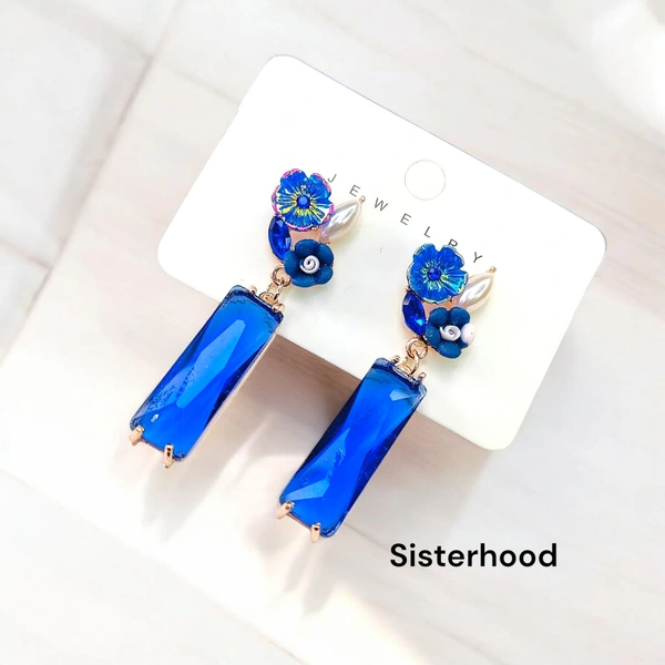 Sisterhood Floral Glass Earring 3