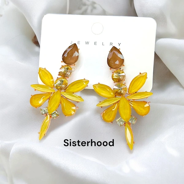 Sisterhood Vintage floral Crystal earring 2