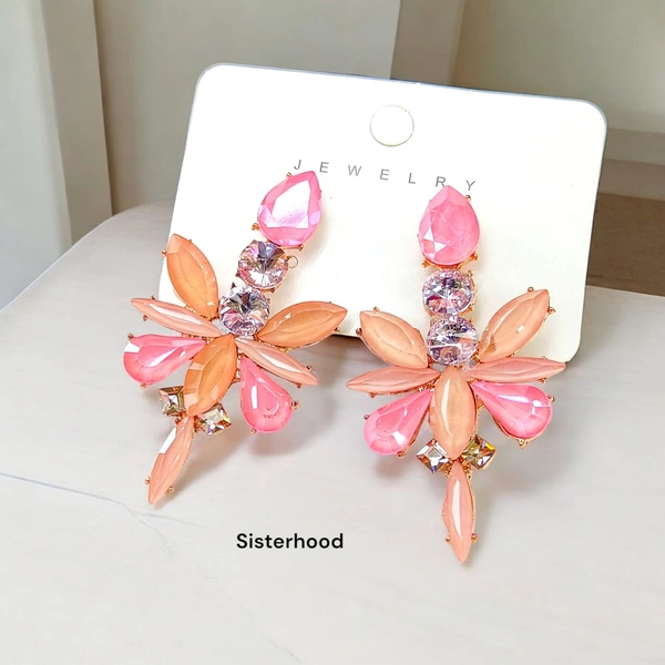 Sisterhood Vintage floral Crystal earring 6