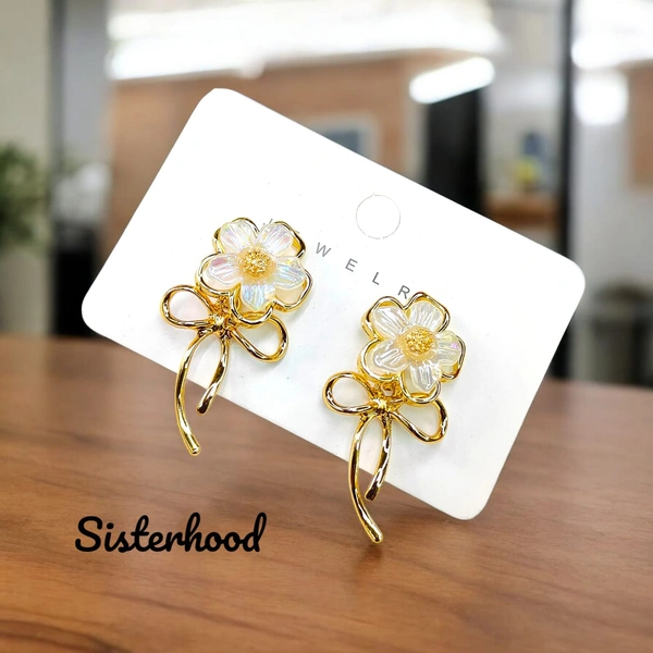 Sisterhood Stainless Steel Gold Plated Earring2