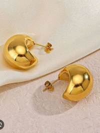 Sisterhood Stainless Steel Gold Plated Earring2