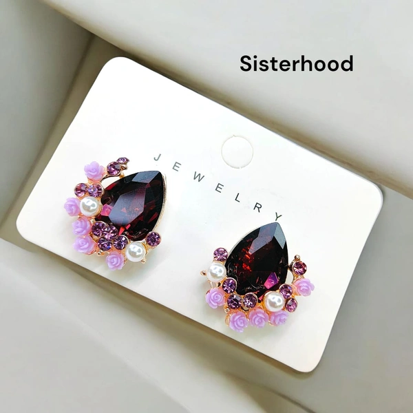 Sisterhood Glass Floral Earring 5