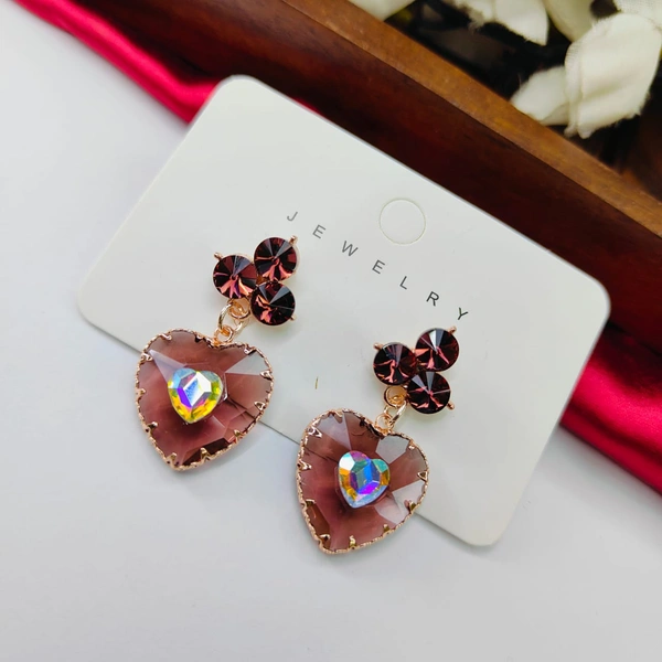 Sisterhood Glass heart Earring 1