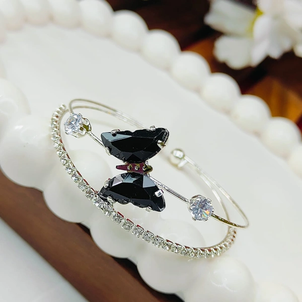 Sisterhood Butterfly bracelet 2 - Black