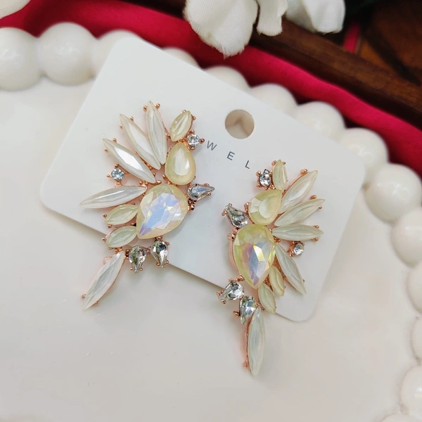Sisterhood Crystal Imported Earring 6 - White