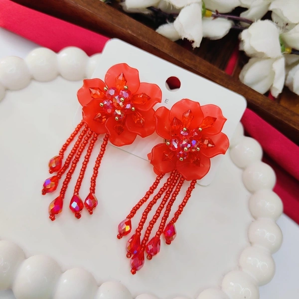 Sisterhood Flower Crystal  Imported Earring 5