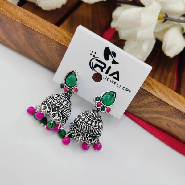 Sisterhood Silver Jhumka 8