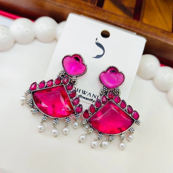 Sisterhood crystal  Earring11 - Wild Strawberry