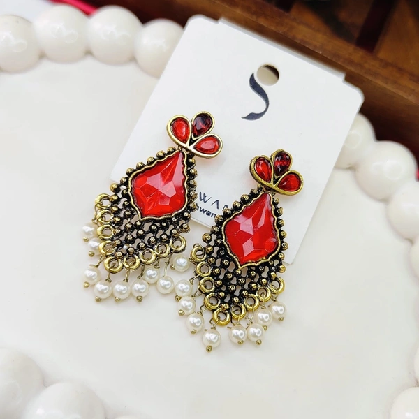 Sisterhood crystal  Earring7 - Red