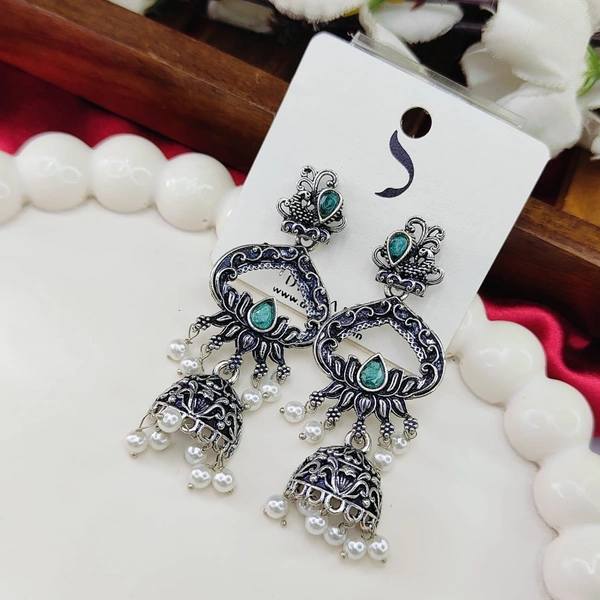 Sisterhood German Silver Jhumka 2