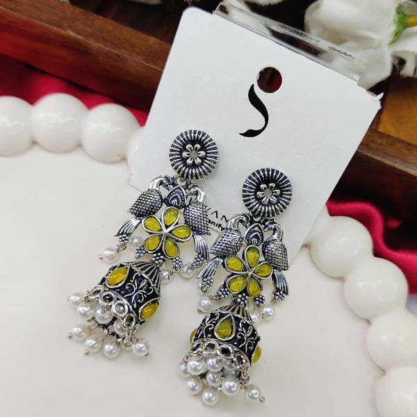 Sisterhood German Silver Jhumka 11