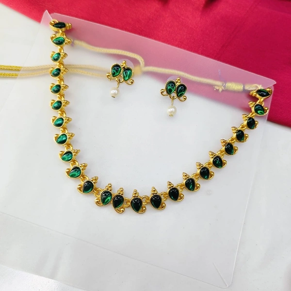 Sisterhood Ruby  Gold Plated Neckale set  1