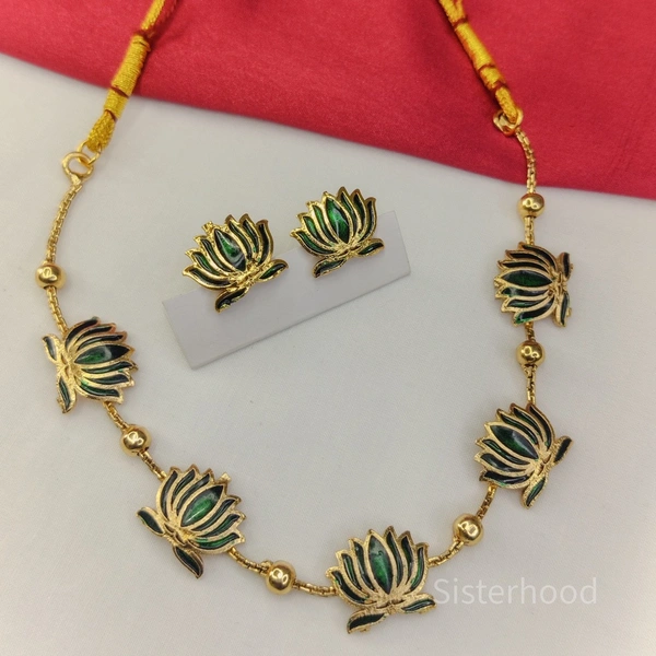 Sisterhood Lotus Neckale set  2 - Forest Green