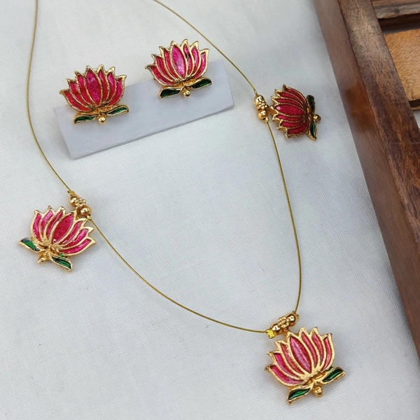 Lotus Invisible Chain with Earring 3