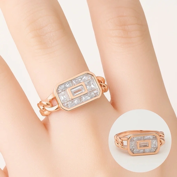Anti Tarnish Imported Rose gold Ring 14