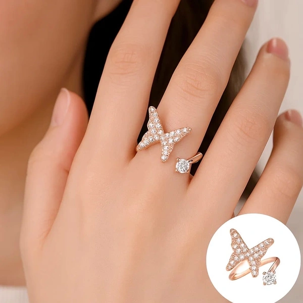 Anti Tarnish Imported Rose gold Ring 7