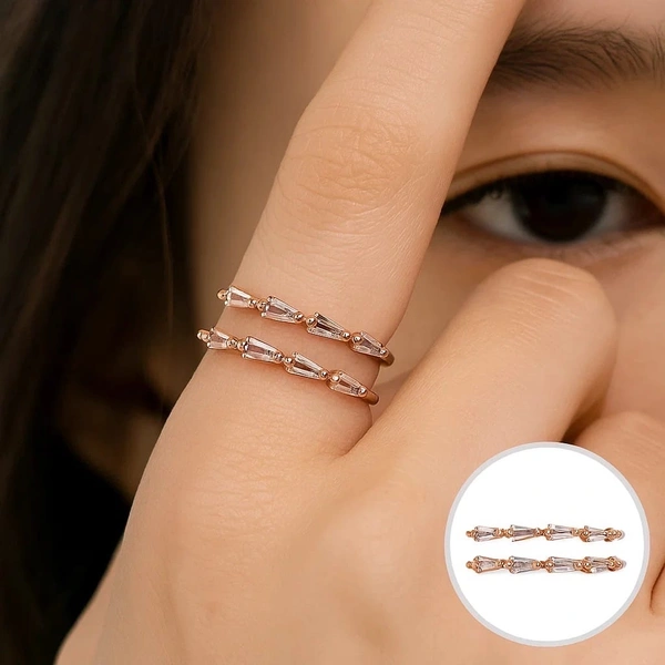Anti Tarnish Imported Rose gold Ring 12