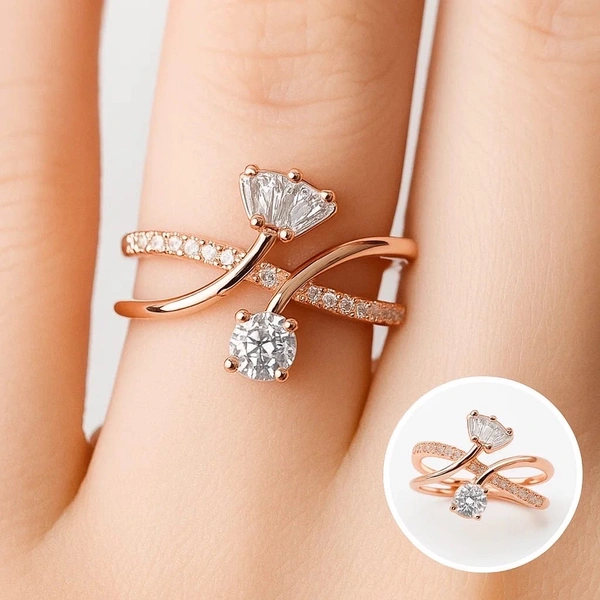 Anti Tarnish Imported Rose gold Ring 19