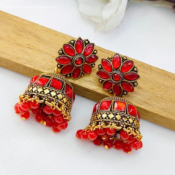 Stone Jhumka 15