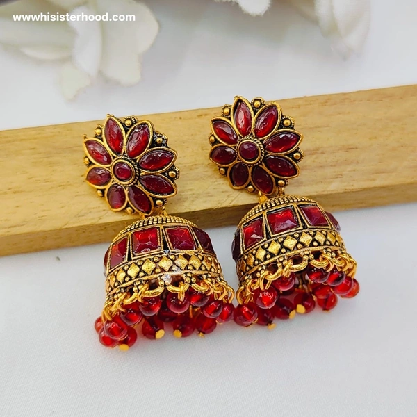 Stone Jhumka 8