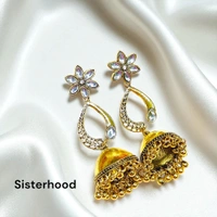 Golden Weightless jhumkas