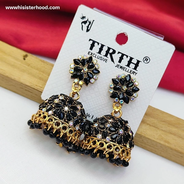 Colorful Stone Weightless jhumka 10