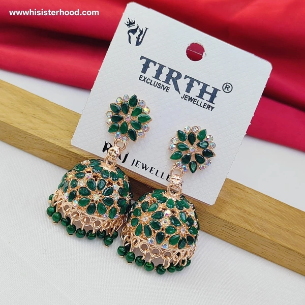 Colorful Stone Weightless jhumka 9