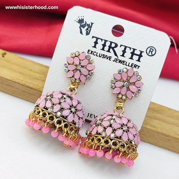 Colorful Stone Weightless jhumka 2