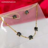 Trending Lotus Mala - Black
