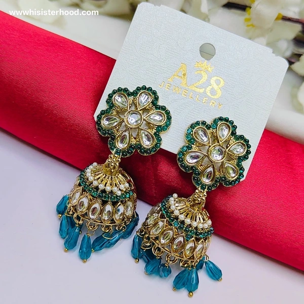Flower Kundan Earring 10 - Pelorous