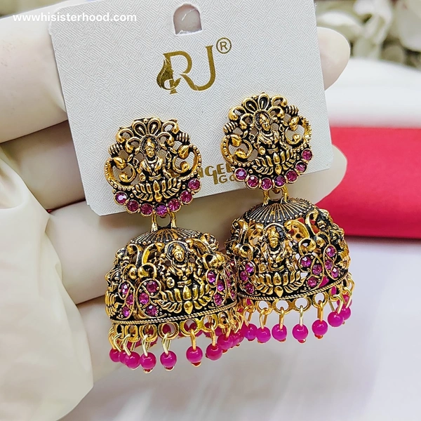 Jhumka 9 - pink