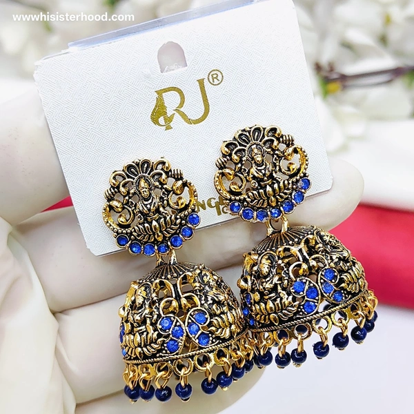 Jhumka 8 - Navy Blue