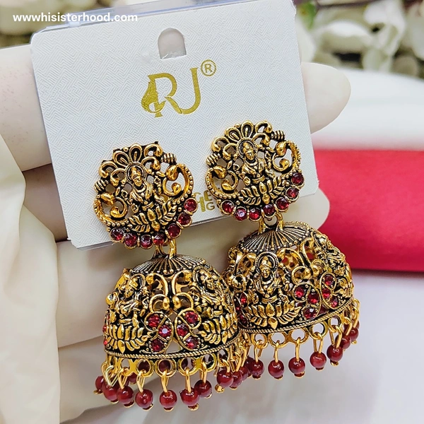 Jhumka 6 - Maroon