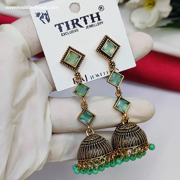 Jhumka 8 - Snowy Mint