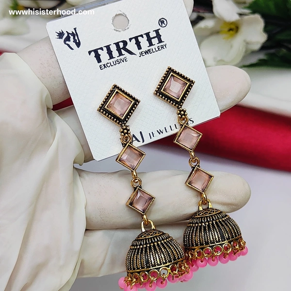 Jhumka 1 - Pink