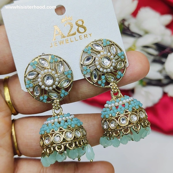 Kundan Jhumka1 - Tower Gray