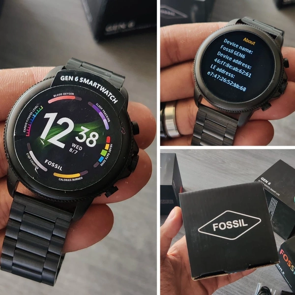 Fossil, Gen 6 - Black and white, Adjustable 