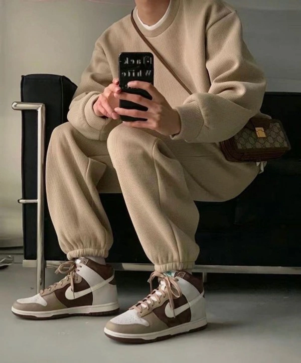 Nike Dunk High Light Chocolate - 41-42-43-44-45