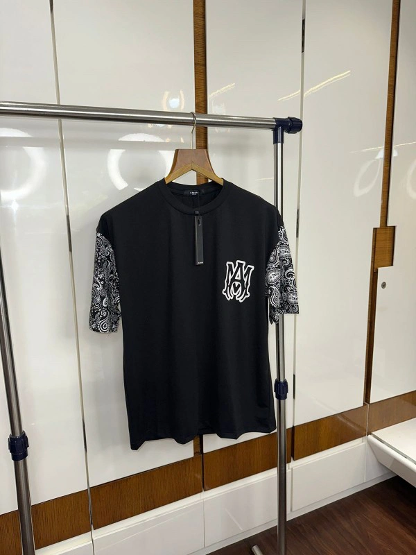 AMIRI BLACK IMPORTED OVERSIZED PREMIUM T-SHIRT 387 - SIZES M-39-40 L-41-42 Xl-43-44
