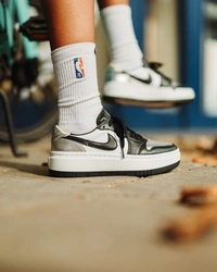 nike air jordan 1 low elevate silver toe - 41-42-43-44-45